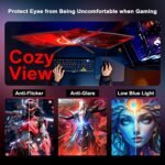 SANSUI 27 Inch Curved Gaming Monitor 200Hz 180Hz 1ms with Speakers FHD 1080P Computer Monitor FreeSync|1500R|130% sRGB|HDR|Low Blue Light|HDMI DP Ports|VESA Mount|Metal Stand(HDMI Cable Incl.) - Image 4