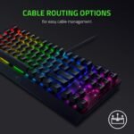 Razer BlackWidow V3 TKL Mechanical Gaming Keyboard: Yellow Mechanical Switches Linear & Silent - Chroma RGB - Compact Form Factor - Programmable Macros Snap Tap - Image 6