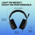 HyperX Cloud Stinger 2 Core – PC Gaming Headset, Lightweight Over-Ear Headset with mic, Swivel-to-Mute mic Function, DTS Headphone:X Spatial Audio, 40mm Drivers,Black - Image 4