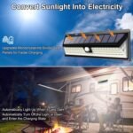 Solar RV Porch Light, 118 LED Motorhome Motion Sensor RV Exterior Lights with Remote Control, Waterproof Camper Outdoor Lights for Motorhome Travel,Travel Trailers, Camper, Food Trucks - Image 4