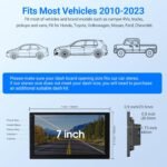 7" Double Din Car Stereo w/Wireless CarPlay & Android Auto - Android 13 Touchscreen, Bluetooth 4.1, 2GB+32GB, GPS, 25W AMP (No Camera) - Image 4