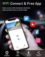 Dash Cam Front and Rear,4K+1080P WiFi Dual Dash Camera for Cars with App, 3" IPS Dashboard Camera Recorder,Night Vision,24H/7 Parking Mode, Loop Recording,170° Wide Angle,Free 64GB SD Card - Image 4