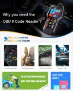 MOTOPOWER MP69040 Car OBD2 Scanner Check Engine Fault Code Reader Diagnostic Scan Tool, Black - Image 3