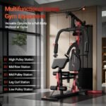 Home Gym, Workout Station with 160LBS Weight Stack, Exercise Equipment with Pulley System for Full Body Training - Image 3