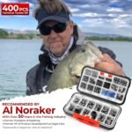 MadBite by KastKing 182/265/400pcs Compact Fishing Tackle Kit - All-in-One Freshwater Hooks, Weights, Bobbers in Tackle Box, Fishing Gear Set for Bass Trout Panfish - Image 3