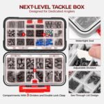 MadBite by KastKing 182/265/400pcs Compact Fishing Tackle Kit - All-in-One Freshwater Hooks, Weights, Bobbers in Tackle Box, Fishing Gear Set for Bass Trout Panfish - Image 5
