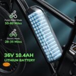 Electric Bike for Adults 750W Peak, 26" Mountain E-Bike, 55 Miles + 20MPH Adult Electric Bicycles for Road Sand Mountain - Image 3