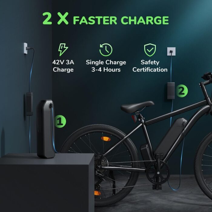 Electric Bike for Adults 750W Peak, 26" Mountain E-Bike, 55 Miles + 20MPH Adult Electric Bicycles for Road Sand Mountain - Image 4