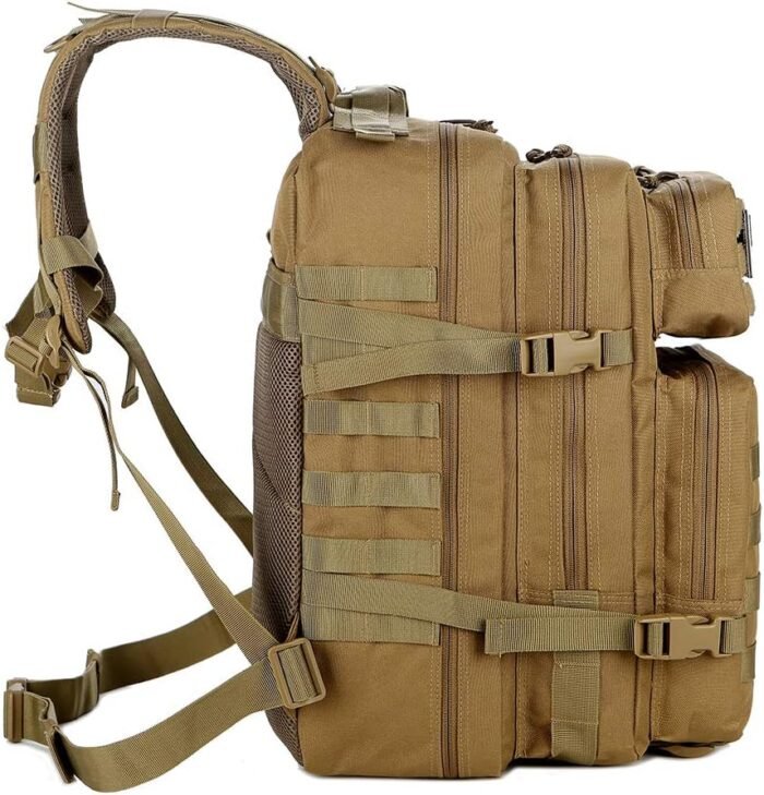QT&QY 45L Military Tactical Backpacks Molle Army Assault Pack 3 Day Bug Out Bag Hiking Treeking Rucksack… - Image 4