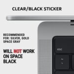Synerlogic Mac OS Shortcuts Sticker | Keyboard Stickers for macOS | No-Residue Laminated Vinyl MacBook Cheatsheet for Laptop | MacBook Shortcuts 2025 (Clear/Black) - Image 3