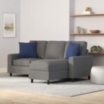 Best Choice Products Upholstered Sectional Sofa for Home, Apartment, Dorm, Bonus Room, Compact Spaces w/Chaise Lounge, 3-Seat, L-Shape Design, Reversible Ottoman Bench, 680lb Capacity - Gray - Image 3