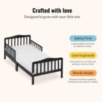 Dream On Me Classic Design Toddler Bed In Black, Greenguard Gold And JPMA Certified, Low To Floor Design, Two Side Safety rails, Non-Toxic Finishes, Wooden Nursery Furniture - Image 6