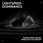Logitech G PRO X Superlight 2 DEX Wireless Gaming Mouse, 60g pro-Grade Right-Handed Mouse with 5 programmable Buttons, USB-C Charging, 44k DPI Sensor, up to 8 kHz Polling for PC/Mac - Black - Image 6
