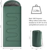 Wind Tour 3 Season Lightweight Waterproof Sleeping Bag Indoor & Outdoor for Hiking Backpacking Camping Traveling - Image 3