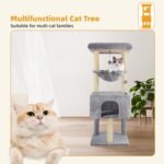 ROYPET Fashion Design 43.3" Cat Trees with Cat Houses,Grey - Image 4