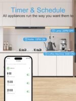 EIGHTREE Smart Plug 15A, Smart Plugs That Compatible with Alexa & Google Home & SmartThings, No Hub Required, Smart Outlet with Remote Control, Timer & Schedule, 2.4GHz WiFi Only, 4 Packs - Image 5