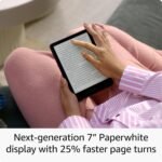 All-new Amazon Kindle Paperwhite Signature Edition Essentials Bundle including All-new Kindle Paperwhite Signature Edition (32GB) - Jade, Fabric Cover-Jade, and Wireless Charging Dock - Image 4