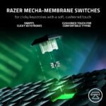 Razer Ornata V3 Gaming Keyboard: Low Profile Keys - Mecha Membrane Switches - UV Coated Keycaps - Backlit Media Keys - 10 Zone RGB Lighting - Spill Resistant - Magnetic Wrist Wrest - Snap Tap - Image 4