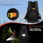 Hiking Backpack Large Capacity Camping Backpack Lightweight Waterproof Durable Multifunctional Outdoor Travel Daypack with shoe compartment(50-60L) - Image 6