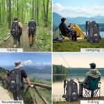 Hiking Backpack Large Capacity Camping Backpack Lightweight Waterproof Durable Multifunctional Outdoor Travel Daypack with shoe compartment(50-60L) - Image 8
