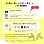 Minoston Outdoor Smart Plug, Matter Smart Plug, Smart Home Wi-Fi Outlet IP65 Waterproof, Compatible with Alexa, Apple Home, SmartThings, Google Home, Smart Life, IP65 Waterproof, 2.4Ghz, 2 Pack - Image 3