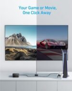 Anker HDMI Switch, 4K@60Hz HDMI Switcher, 2 in 1 Out with Smooth Finish, Supports HDR, 3D, Dolby, Compatible with Laptops, PC, Xbox Series, PS5 / PS4, Projector, and More - Image 4