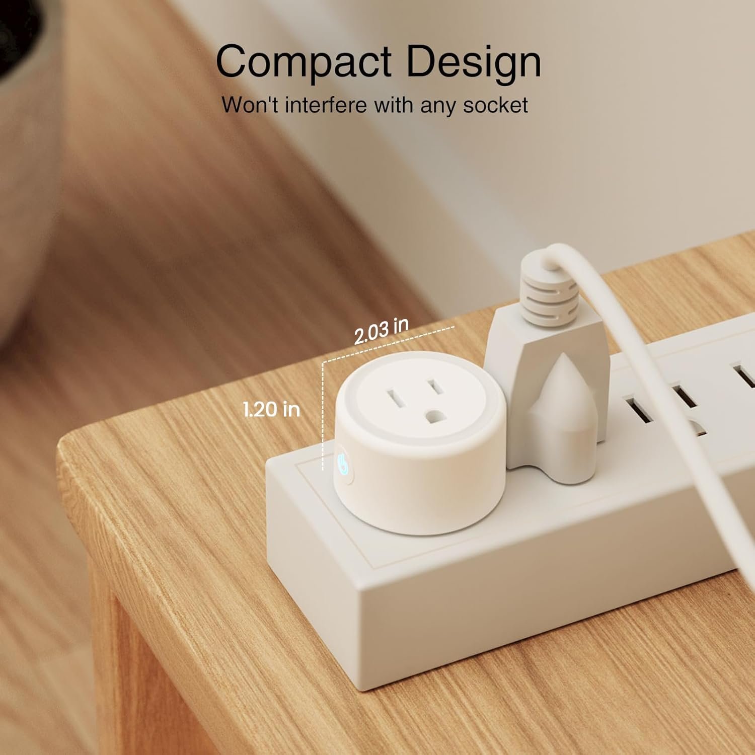 GHome Smart Plug, WiFi Smart Plugs Work with Alexa and Google Home, Smart Outlet Timer with APP Remote Control, 2.4GHz Wi-Fi Only, No Hub Required, ETL FCC Listed, White - Image 8
