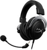 HyperX CloudX, Official Xbox Licensed Gaming Headset, Compatible with Xbox One and Series X|S, Memory Foam Ear Cushions, Detachable Noise-Cancelling Mic, in-line Audio Controls,Black/ Silver - Image 4