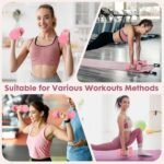 Adjustable Dumbbell Set, 4 in 1 Free Weights Dumbbells Set for Women, Weights for Women at Home, 2lb 3lb 4lb 5lb with TPU Soft Rubber Handle for Home Gym Exercise Training - Image 3