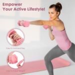 Adjustable Dumbbell Set, 4 in 1 Free Weights Dumbbells Set for Women, Weights for Women at Home, 2lb 3lb 4lb 5lb with TPU Soft Rubber Handle for Home Gym Exercise Training - Image 4