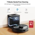 roborock Q7 M5+ Robot Vacuum and Mop, Upgraded from Q5 Max+, 7 Weeks Self-Emptying, 10000Pa Suction, Dual Anti-Tangle System, for Pet Hair & Carpet, PreciSense LiDAR Navigation, App Control, Black - Image 3