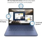 HP Portable Laptop (Include 1 Year Microsoft 365), 14’’ HD Display, 16GB RAM, 64GB eMMC, Intel Quad-Core N4120, Student and Business, Webcam, HDMI, Wi-Fi, RJ-45, Windows 11 Home, Grayish Blue - Image 4