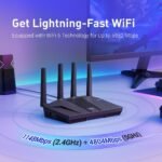 GL.iNet GL-MT6000 (Flint 2) WiFi 6 High Speed Gaming Routers for Wireless Internet, 2 x 2.5G Ethernet Ports for Fiber Optic Modem, Long Range Computer VPN WiFi Router, Home & Business - Image 4