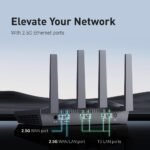 GL.iNet GL-MT6000 (Flint 2) WiFi 6 High Speed Gaming Routers for Wireless Internet, 2 x 2.5G Ethernet Ports for Fiber Optic Modem, Long Range Computer VPN WiFi Router, Home & Business - Image 5