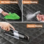 PETICON Waterproof Scratchproof Pet Bench Seat Covers for Cars, Trucks, SUVs, Nonslip Durable Back Seat Cover for Dogs, Washable Backseat Protection, Black - Image 4