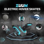 Zuums - Zuum Shoes Self Balancing Electric Skates Seen On Shark Tank - Portable - 350W 7MPH 2Hr Ride - Hoverboard Skates For Kids Adults Hoverboard Shoes Scooter (Midnight Black) - Image 4