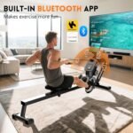 pooboo Rowing Machine, Max 350 LBS Magnetic Rower with APP and LCD Monitor, Tablet Holder, Upgraded Rowing Machines for Home use - Image 4