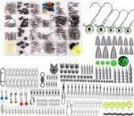 600 Pcs/Tackle Box Fishing Kit-Fishing Hooks,Sinkers, Swivels Snaps,Top Water Lure,Spoons,Soft Lures,Jig Heads, Frogs, Minnow, Accessories Equipment- Saltwater Freshwater Bass Bait Gear - Image 4
