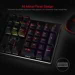 Redragon K556 RGB LED Backlit Wired Mechanical Gaming Keyboard, 104 Keys Hot-Swap Mechanical Keyboard w/Aluminum Base, Upgraded Socket and Noise Absorbing Foams, Soft Tactile Brown Switch - Image 4