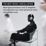 Sony WH-1000XM6 The Best Noise Canceling Wireless Headphones, HD NC Processor QN3, 12 Microphones, Adaptive NC Optimizer, Mastered by Engineers, Studio-Quality, 30-Hour Battery, Midnight Blue - Image 4