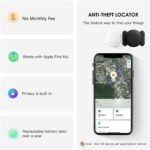 Car GPS Tracking Device for Vehicles,Cars etc,1PCS Real Time GPS Tracker for Car Work with Find My (iOS Only),Tracking Devices for Cars Hidden with Magnetic Case,No Monthly Fee(Black) - Image 3