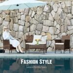 Sweetcrispy Patio Furniture Set 3 Pieces, Outdoor Furniture with Soft Cushion and Glass Table, All Weather Manual Weaving Wicker Rattan Patio Chairs for Garden, Terrace, Porch, Lawns, Brown - Image 3