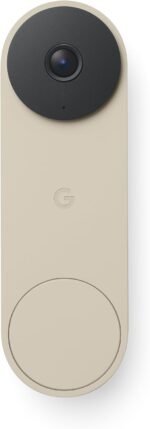 Google Nest Doorbell (Wired, 3rd Gen) - 2K Video and Gemini, Live View, Night Vision, 2-Way Audio - Works with Google Home - 2025 Model - Linen - Image 3