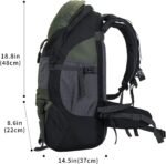 Hiking Backpack, 50l Camping Lightweight Bag for Outdoor - Image 6