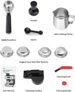 Gevi Espresso Machine with Grinder & Milk Frother, 20 Bar Professional Coffee Maker for Home, Removable Water Tank, Steam Wand, Perfect for Espresso, Cappuccino, Latte - Image 5