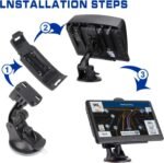 GPS Navigator for Car, Latest 2025 Map, 7 inch Touch Screen Real Voice Spoken Turn-by-Turn Direction Reminding Navigation System for Cars - Image 4