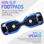 8.5” All Terrain Hover Board for Adults, Hoover Board with Bluetooth and LED Lights, UL2272 Safety Certified (Blue) - Image 5