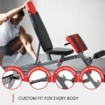 Finer Form Multi-Functional FID Weight Bench for Full All-in-One Body Workout – Hyper Back Extension, Roman Chair, Adjustable Ab Sit up Bench, Incline Decline Bench, Flat Bench - Image 3