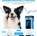 SAMULE Ultrasonic Dog Bark Deterrent Device 30 FT Handheld Anti Barking Control Device LED Barkshield for Dogs Puppy Training Tools with 5 Modes & USB-C Rechargeable for Indoor Outdoor - Image 4