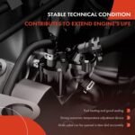 A-Premium Engine Coolant Thermostat and Housing Assembly - 8Cyl, 4.3L 5.3 6.2L - Compatible with Chevy, GMC, Cadillac Vehicles - Silverado 1500, Suburban, Tahoe, Sierra, Yukon XL, for# 12674639 - Image 4